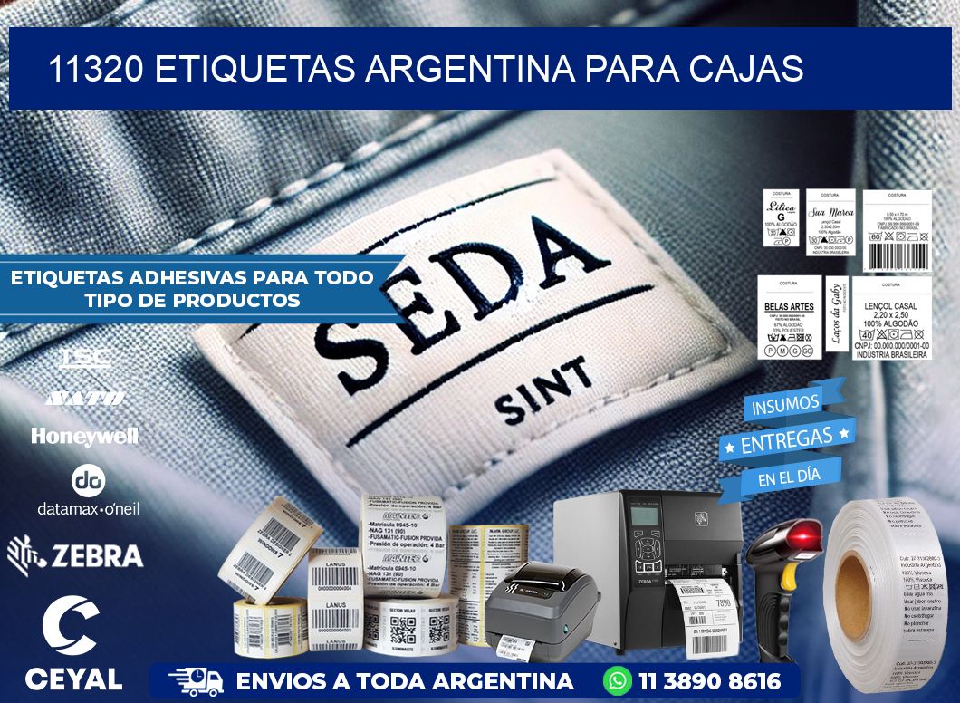 11320 ETIQUETAS ARGENTINA PARA CAJAS