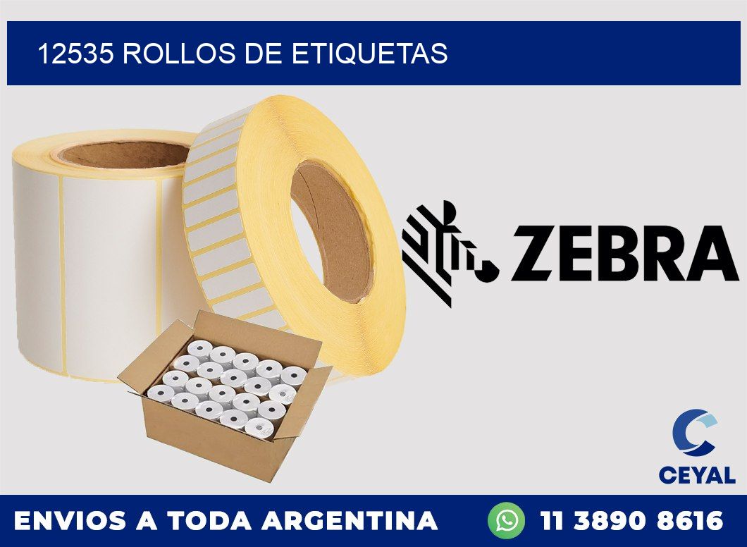 12535 ROLLOS DE ETIQUETAS