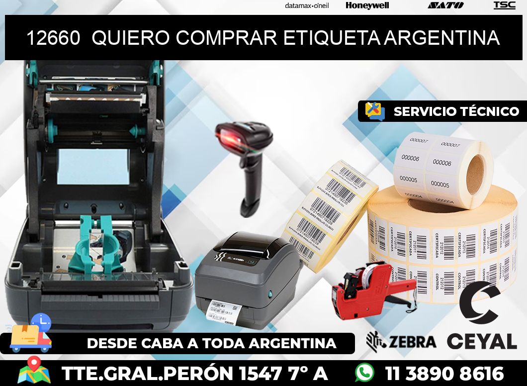 12660  QUIERO COMPRAR ETIQUETA ARGENTINA