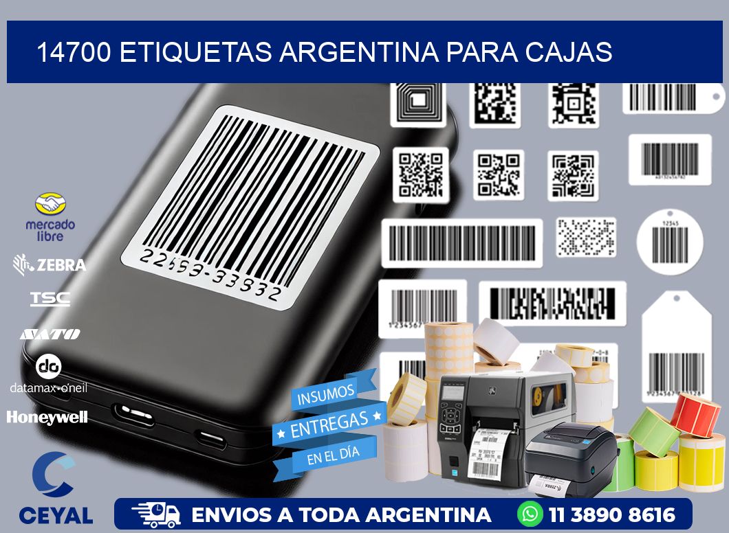 14700 ETIQUETAS ARGENTINA PARA CAJAS