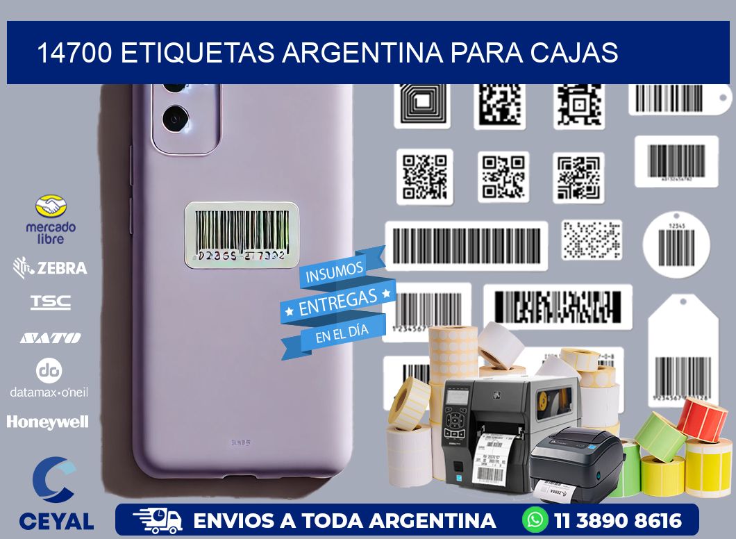 14700 ETIQUETAS ARGENTINA PARA CAJAS