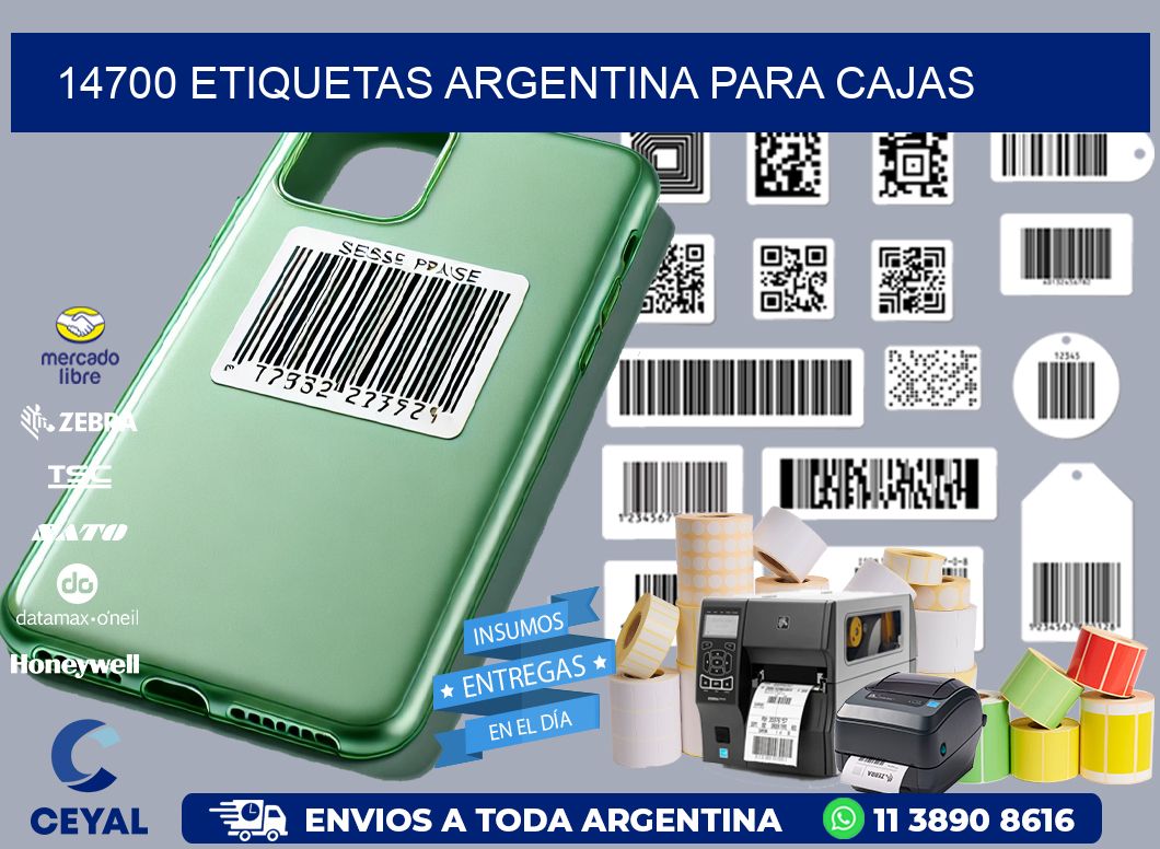 14700 ETIQUETAS ARGENTINA PARA CAJAS