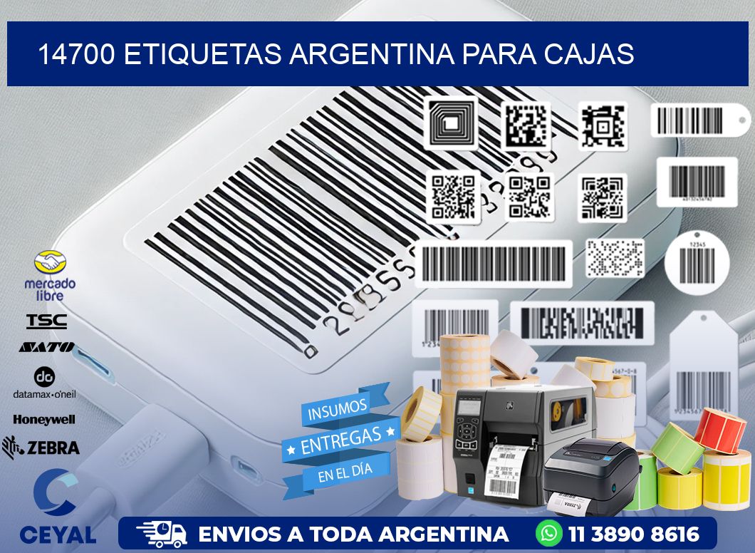 14700 ETIQUETAS ARGENTINA PARA CAJAS