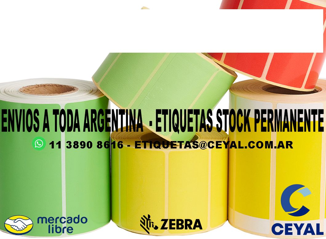1500 ETIQUETAS PAPEL 64 x 89 ENVIOS ARGENTINA