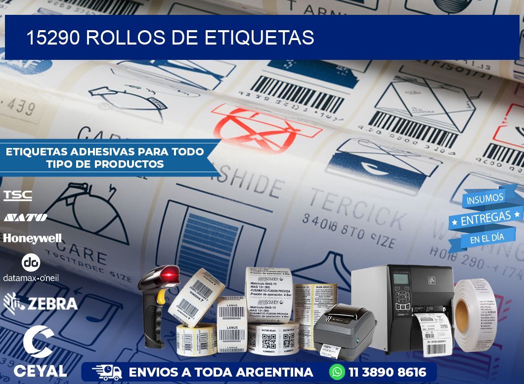 15290 ROLLOS DE ETIQUETAS