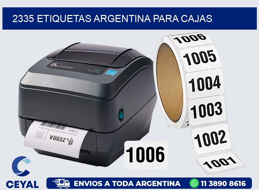 2335 ETIQUETAS ARGENTINA PARA CAJAS