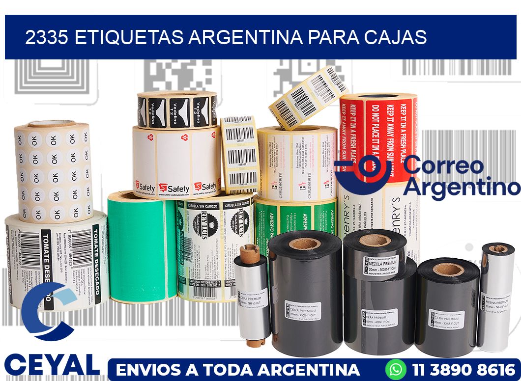 2335 ETIQUETAS ARGENTINA PARA CAJAS