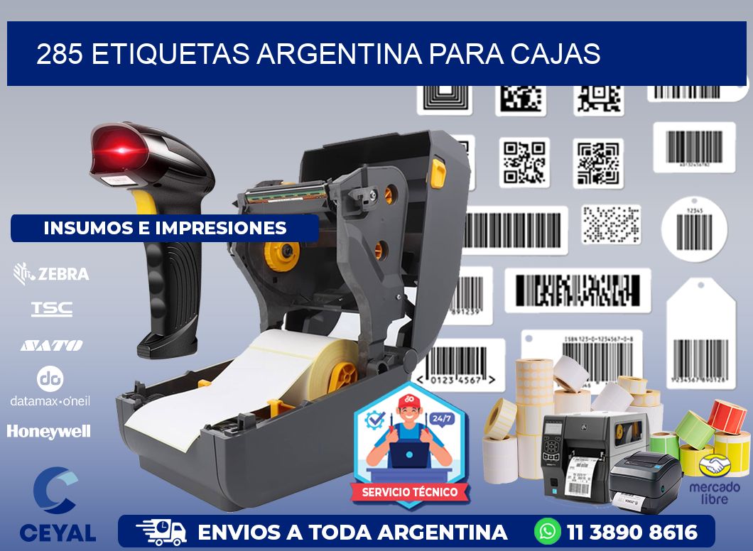 285 ETIQUETAS ARGENTINA PARA CAJAS