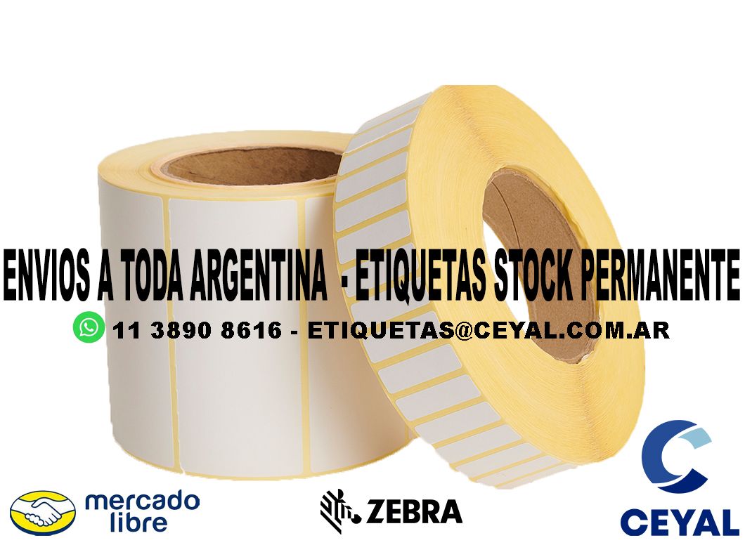 3000 ETIQUETAS 37 x 76