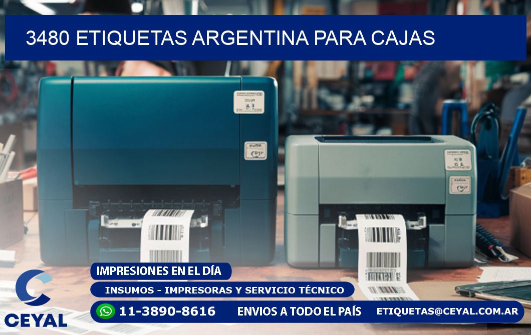 3480 ETIQUETAS ARGENTINA PARA CAJAS