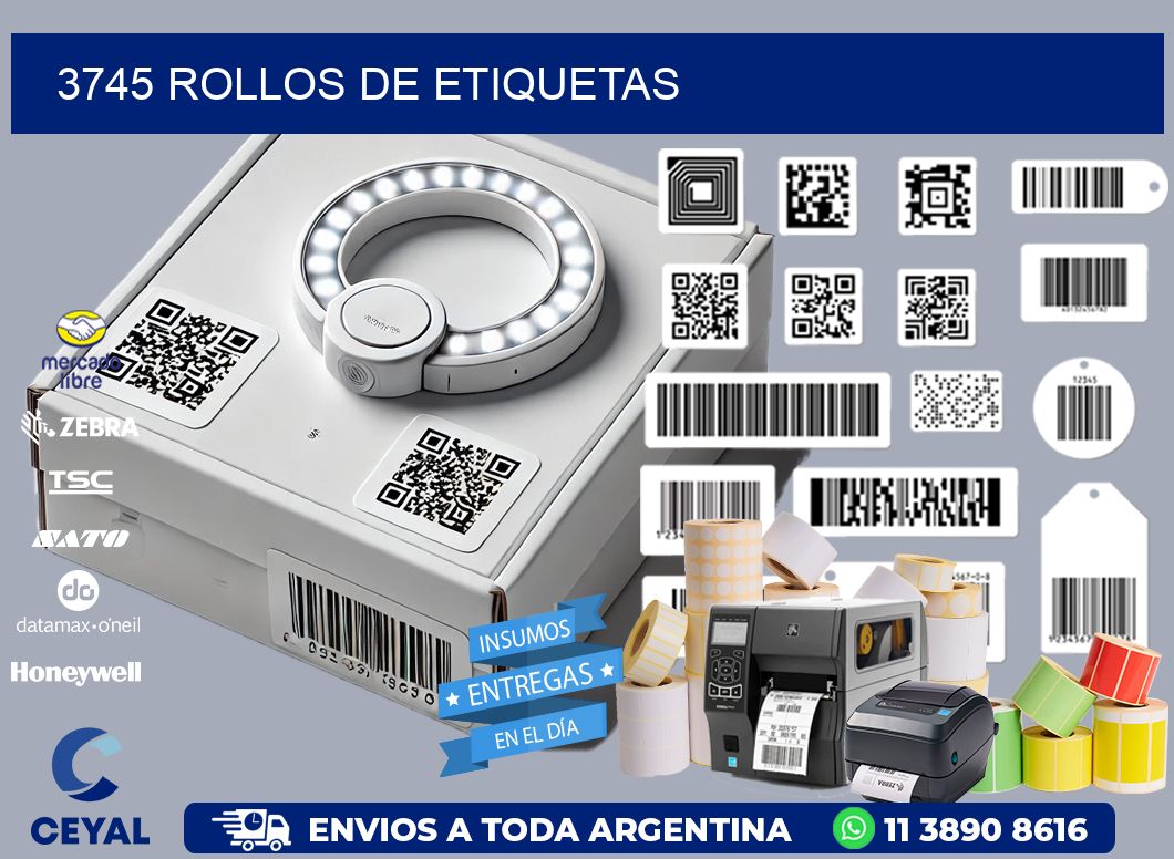 3745 ROLLOS DE ETIQUETAS