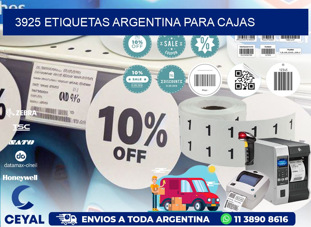 3925 ETIQUETAS ARGENTINA PARA CAJAS