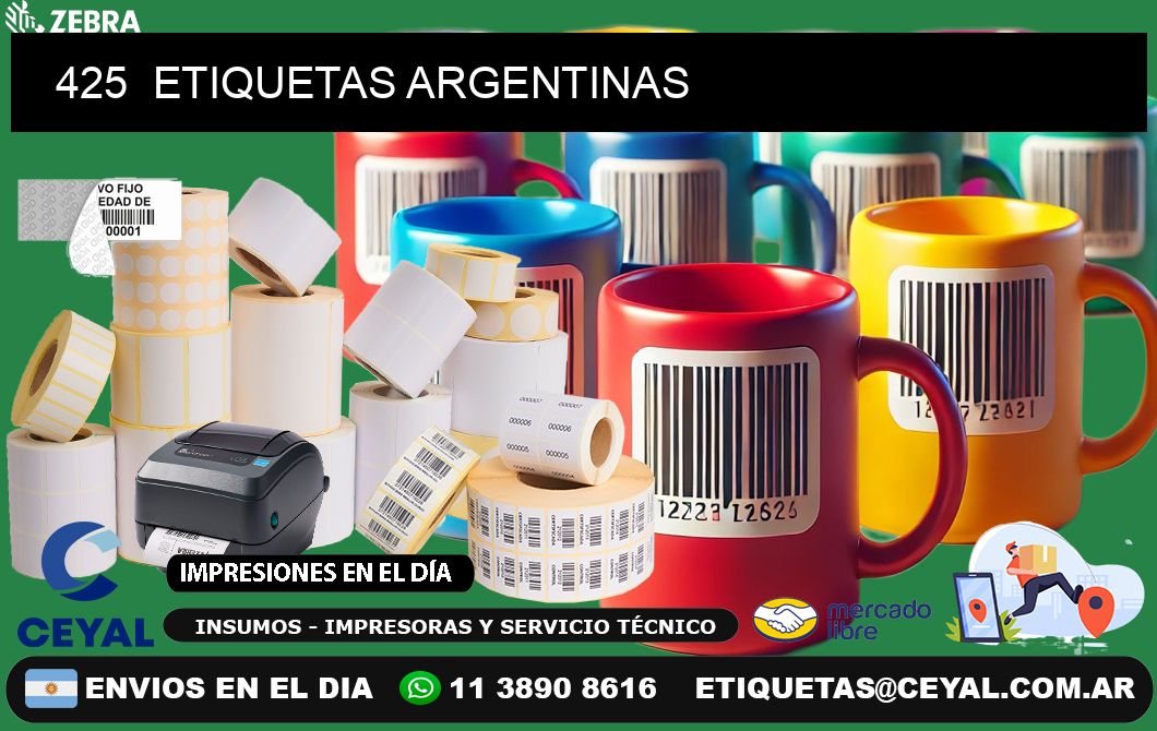 425 ETIQUETAS ARGENTINAS