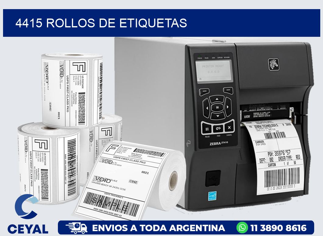 4415 ROLLOS DE ETIQUETAS