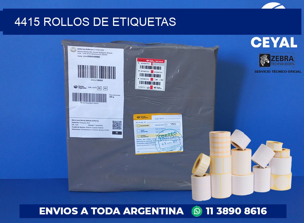 4415 ROLLOS DE ETIQUETAS