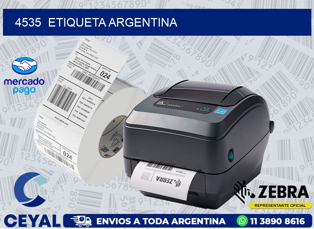 4535  ETIQUETA ARGENTINA