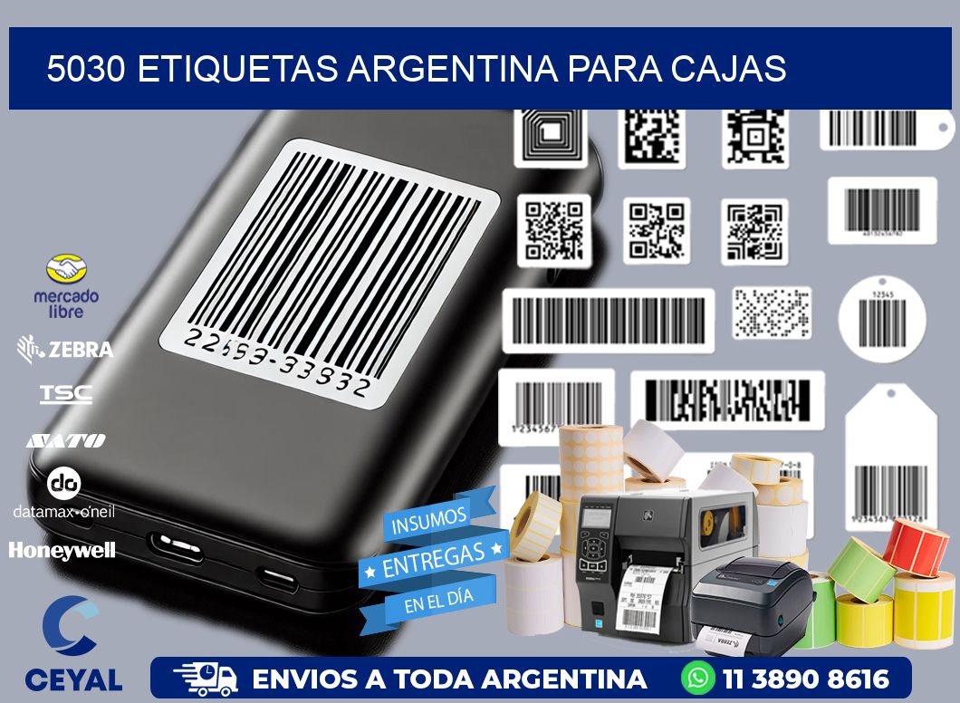 5030 ETIQUETAS ARGENTINA PARA CAJAS