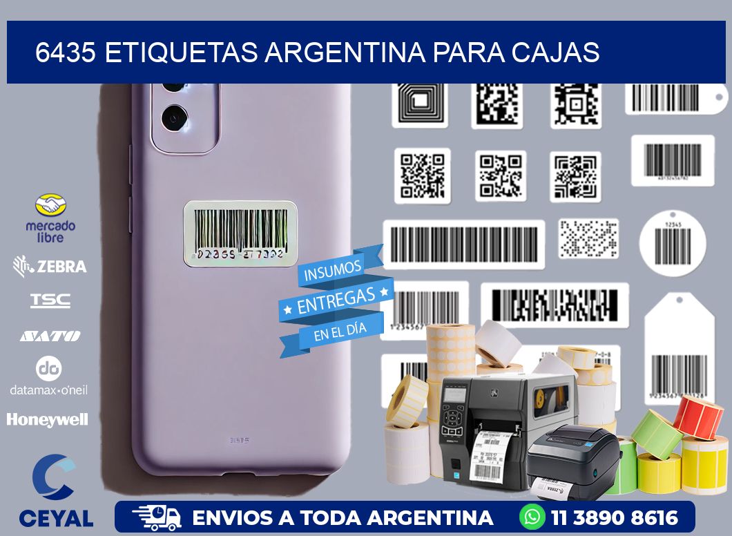 6435 ETIQUETAS ARGENTINA PARA CAJAS