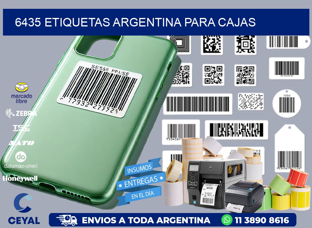 6435 ETIQUETAS ARGENTINA PARA CAJAS