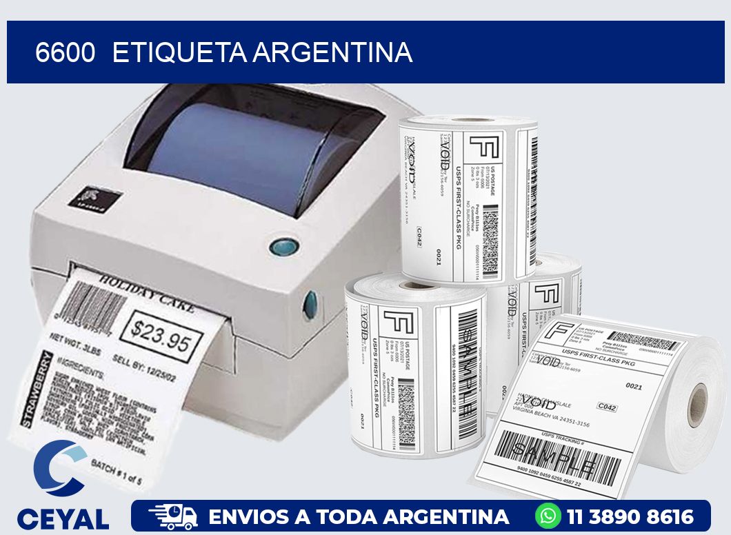 6600  ETIQUETA ARGENTINA