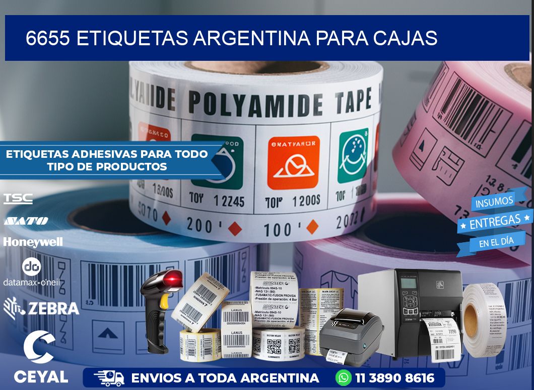 6655 ETIQUETAS ARGENTINA PARA CAJAS