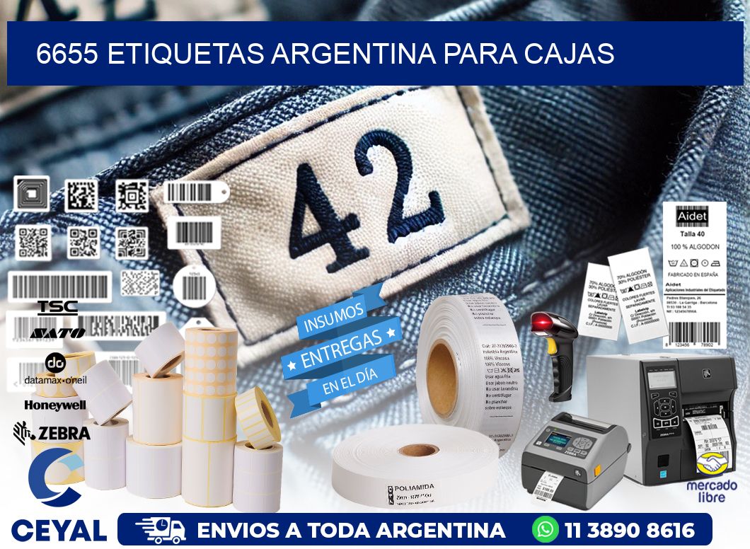 6655 ETIQUETAS ARGENTINA PARA CAJAS