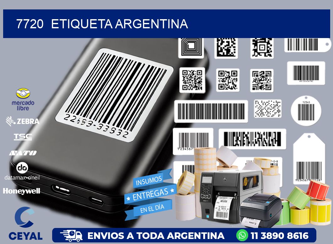 7720  ETIQUETA ARGENTINA