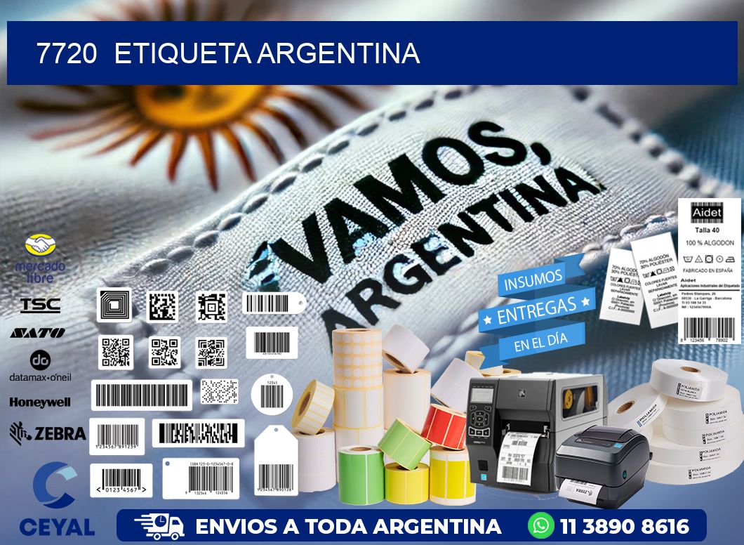 7720  ETIQUETA ARGENTINA