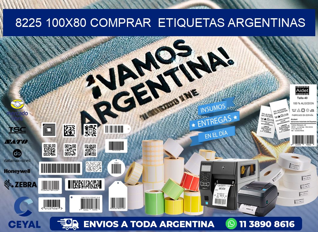 8225 100X80 COMPRAR  ETIQUETAS ARGENTINAS