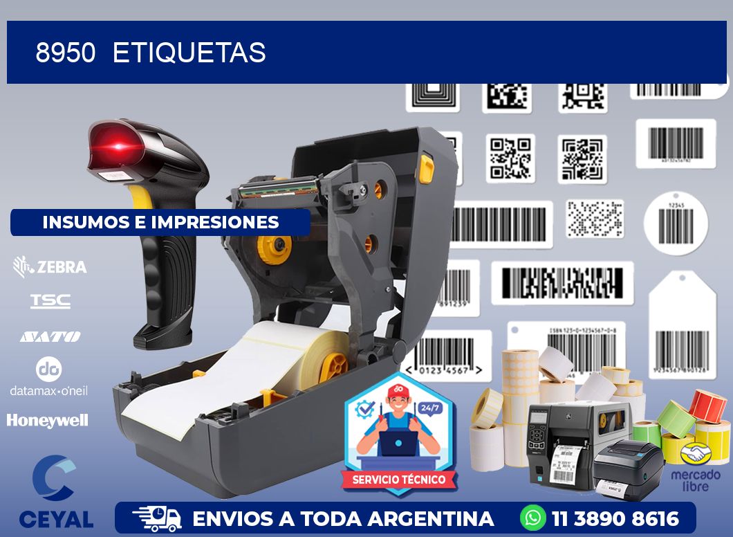 8950  ETIQUETAS