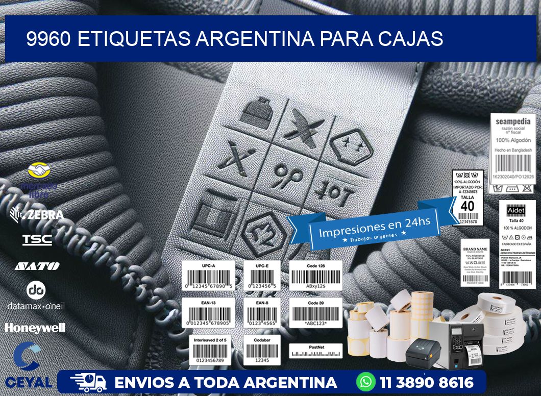 9960 ETIQUETAS ARGENTINA PARA CAJAS