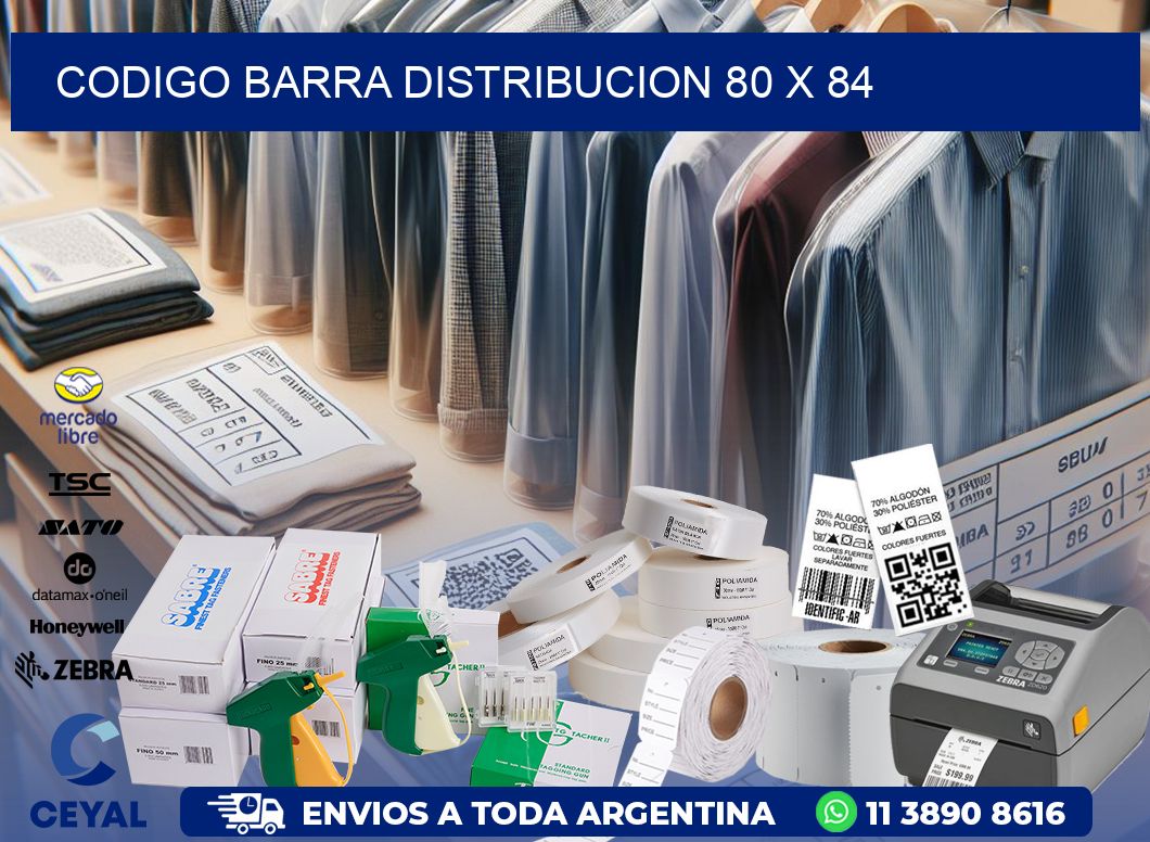 CODIGO BARRA DISTRIBUCION 80 x 84