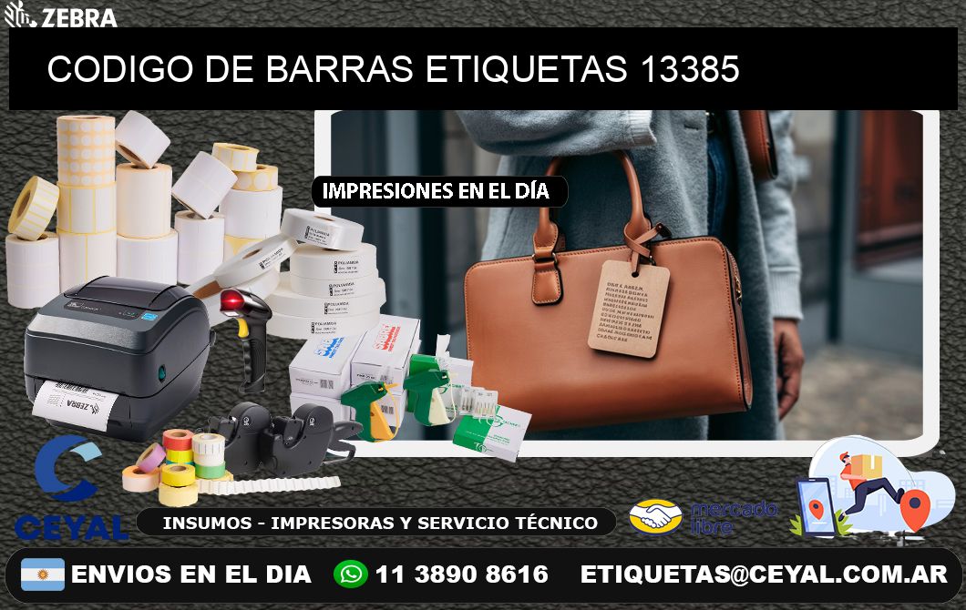 CODIGO DE BARRAS ETIQUETAS 13385