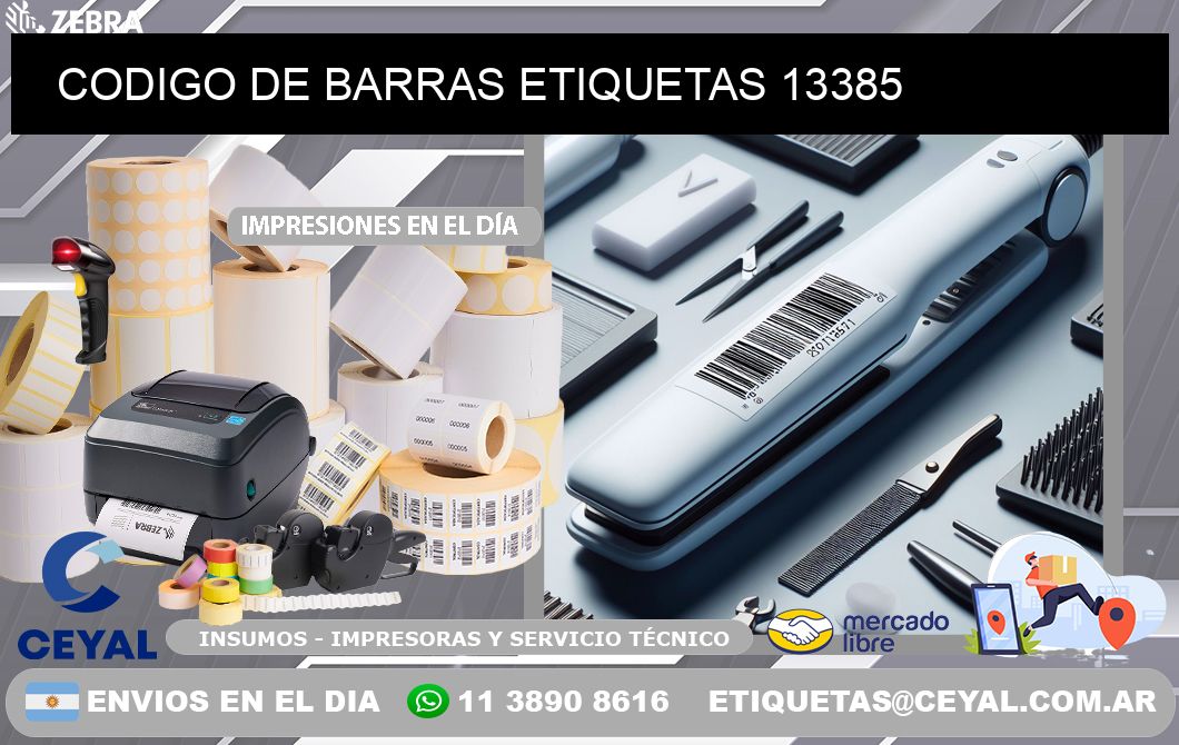 CODIGO DE BARRAS ETIQUETAS 13385