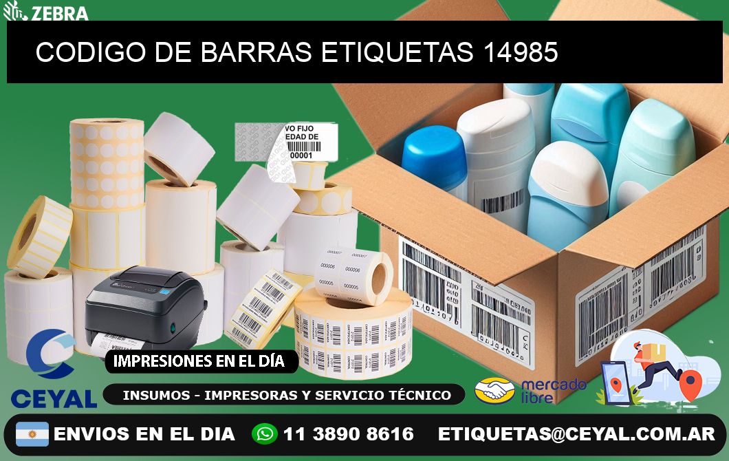 CODIGO DE BARRAS ETIQUETAS 14985