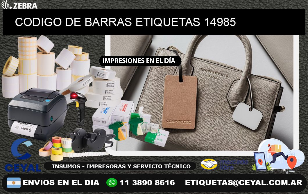 CODIGO DE BARRAS ETIQUETAS 14985