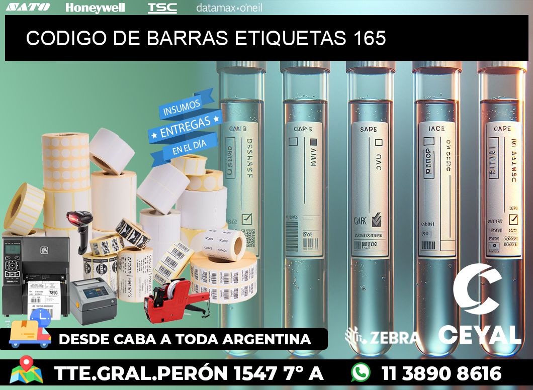 CODIGO DE BARRAS ETIQUETAS 165