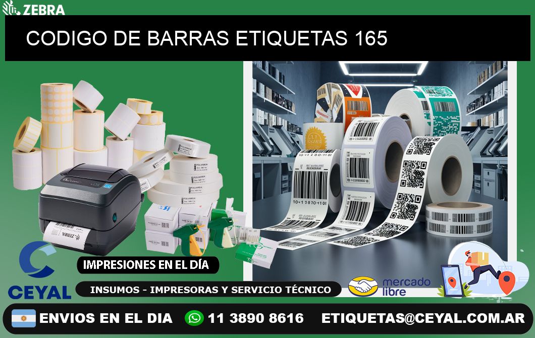 CODIGO DE BARRAS ETIQUETAS 165