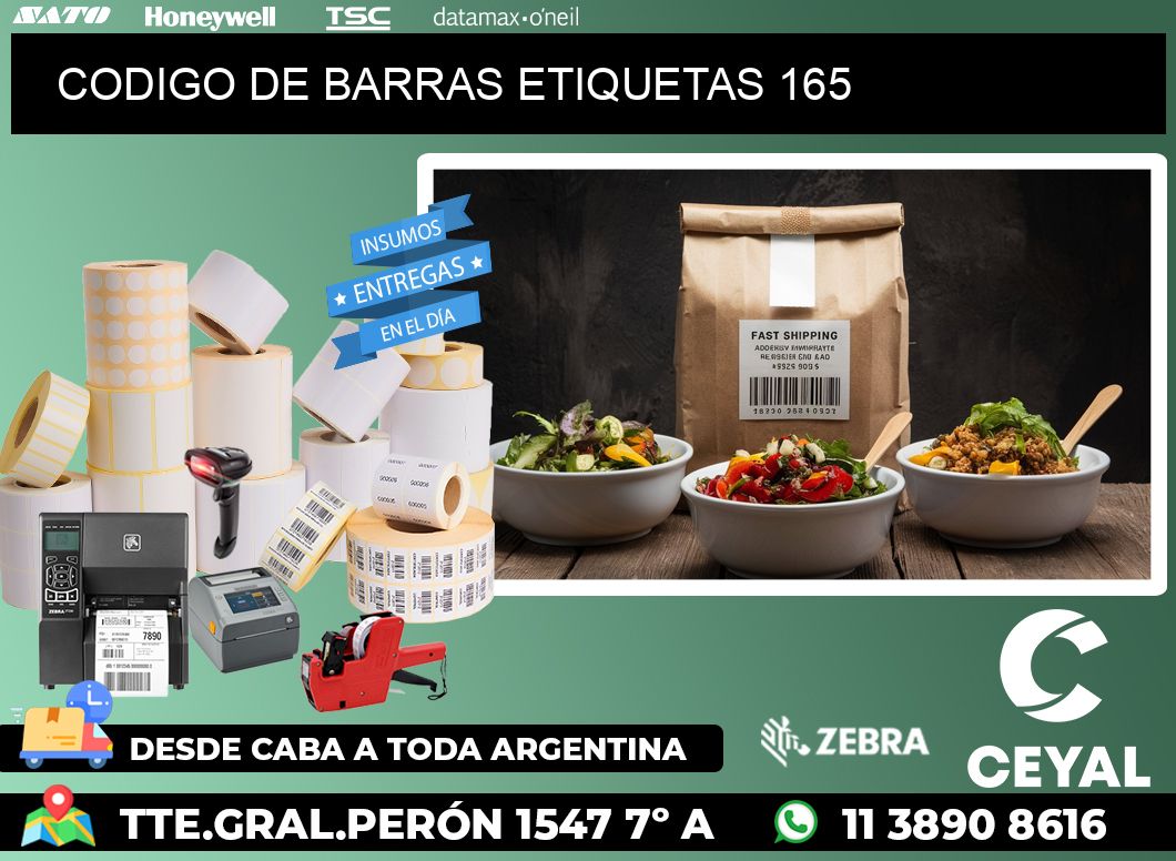 CODIGO DE BARRAS ETIQUETAS 165