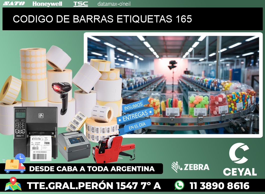 CODIGO DE BARRAS ETIQUETAS 165