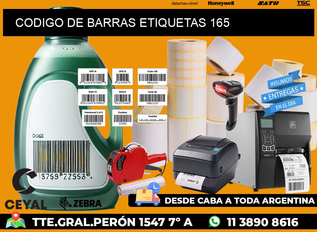 CODIGO DE BARRAS ETIQUETAS 165