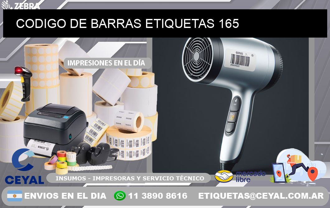 CODIGO DE BARRAS ETIQUETAS 165