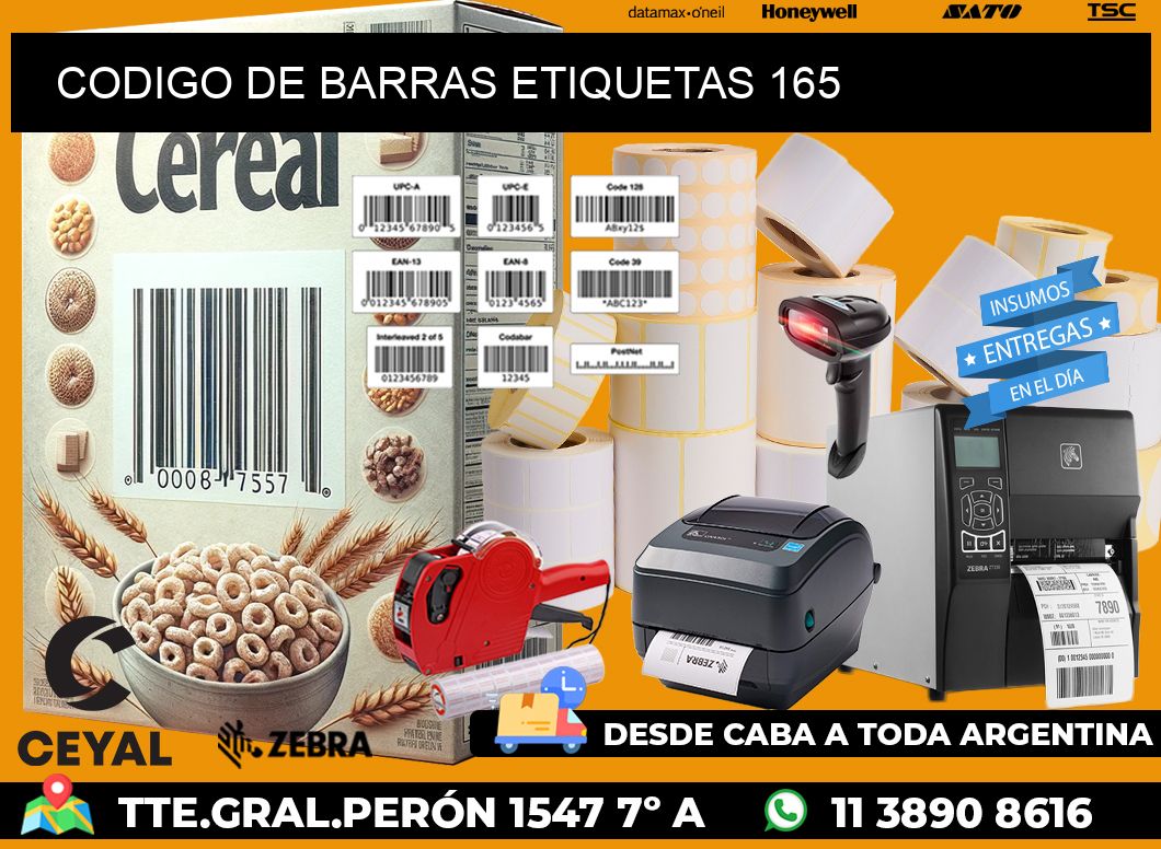 CODIGO DE BARRAS ETIQUETAS 165