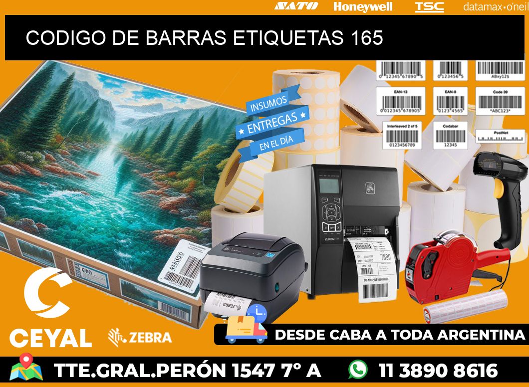 CODIGO DE BARRAS ETIQUETAS 165