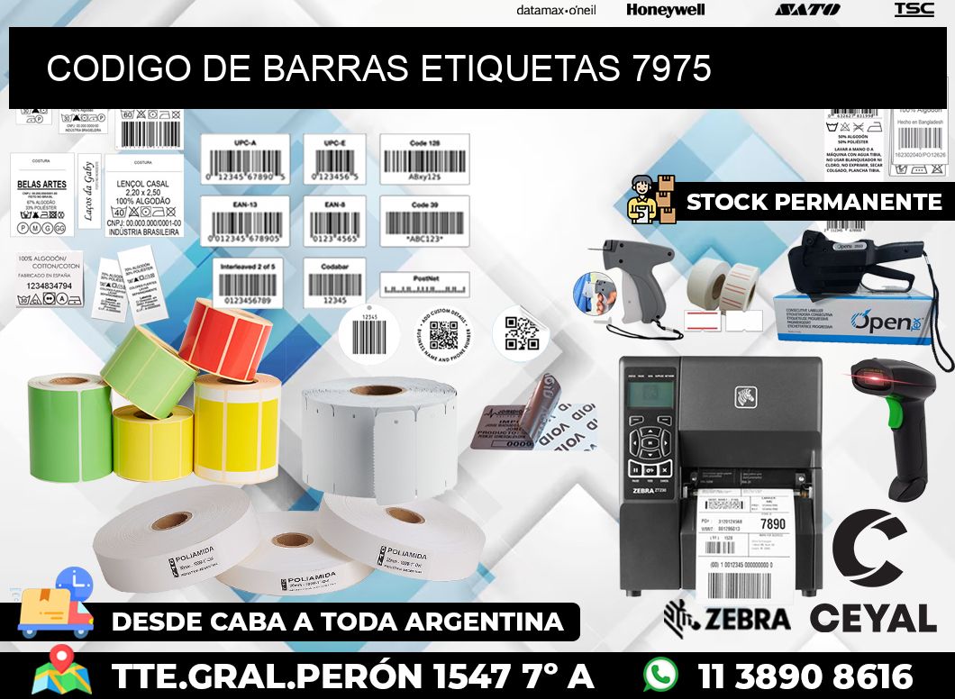 CODIGO DE BARRAS ETIQUETAS 7975