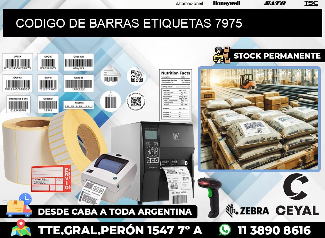CODIGO DE BARRAS ETIQUETAS 7975