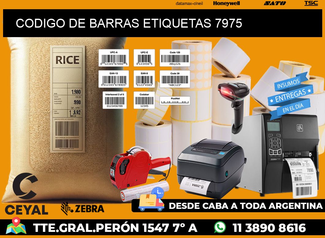 CODIGO DE BARRAS ETIQUETAS 7975