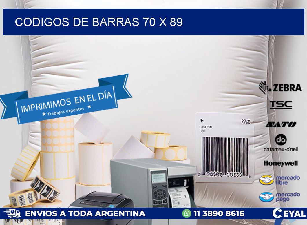 CODIGOS DE BARRAS 70 x 89