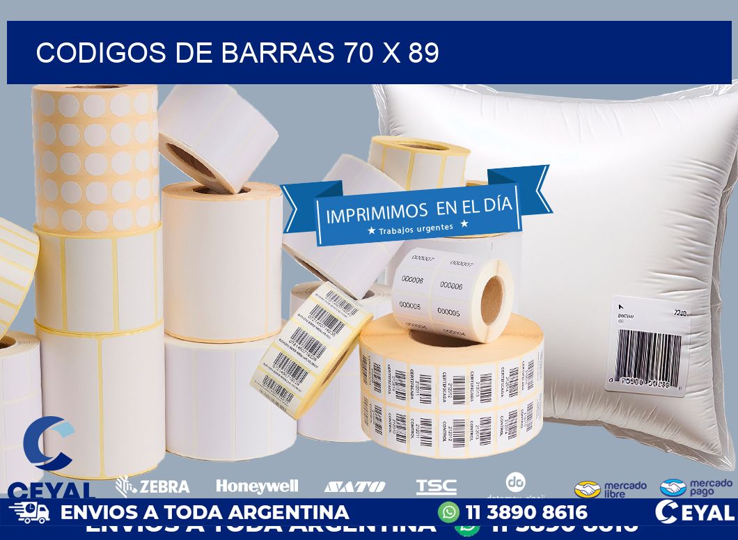 CODIGOS DE BARRAS 70 x 89