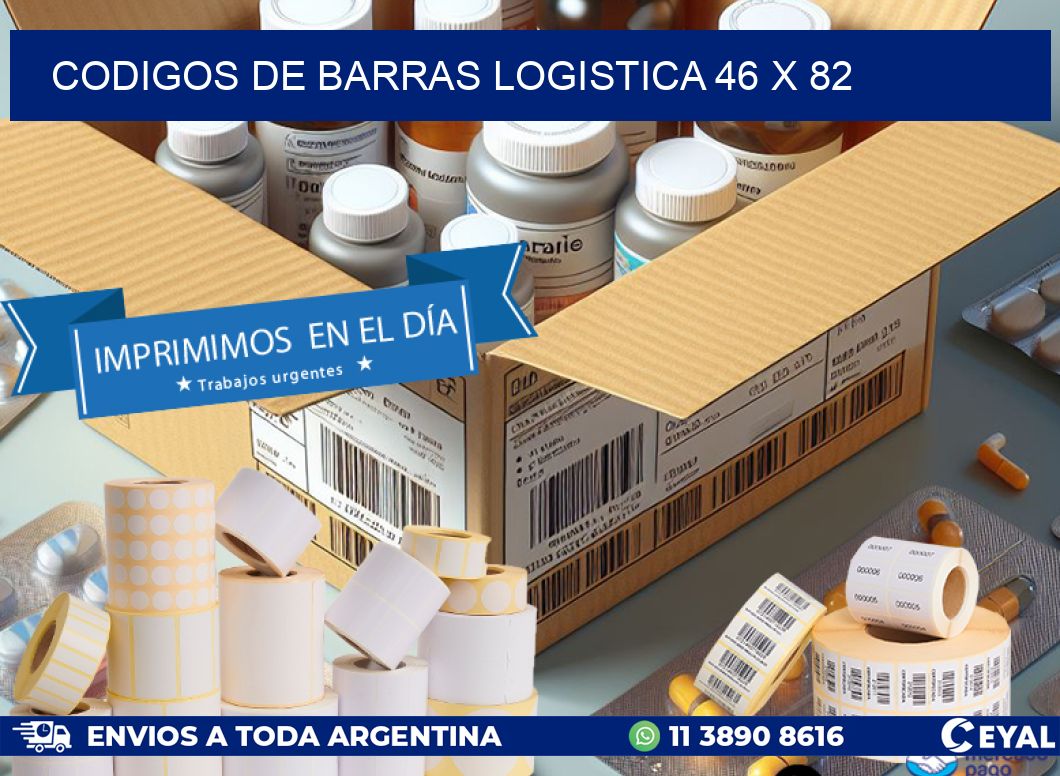 CODIGOS DE BARRAS LOGISTICA 46 x 82